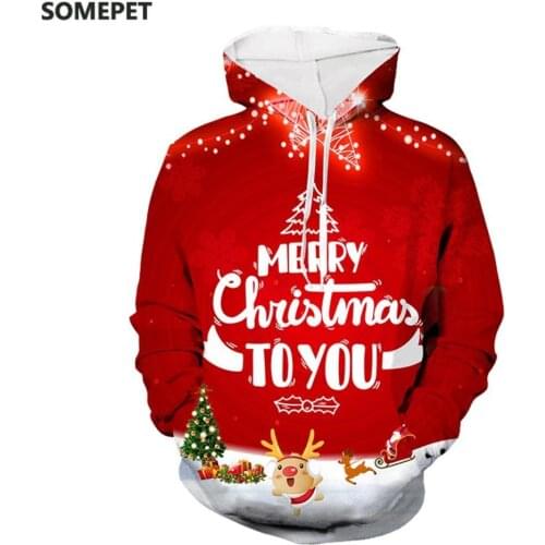 Fashion Men Christmas 3d Print Hoodies Casual Vintage Long Sleeve Harajuku Women Couple Hoody Clothes Sweatshirts