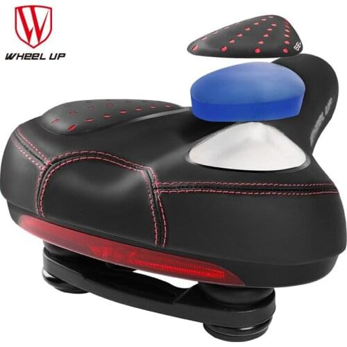 MTB Mountain Road Bike Bicycle Saddle For Men Elastic silicone Gel Taillight Saddle A Cycling Seat For Bike Bicycle Accessories