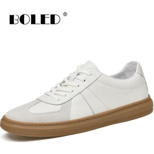 Natural Leather Casual Men Shoes Flats Designer Lace-Up Round Toe Walking Shoes Comfort Outdoor Shoes Men Zapatos Hombre