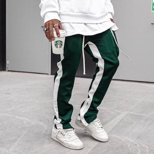 Mens Joggers Casual Pants Men Bottoms Tracksuit Hip Hop Streetwear Skinny Trousers Jogger Sweatpants Sportswear Track Pants