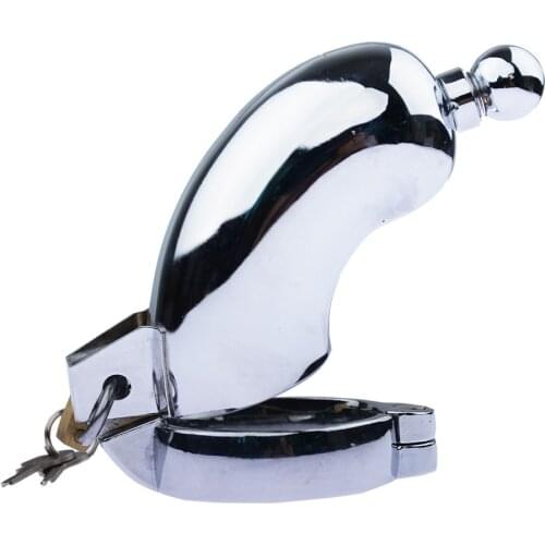 Male Chastity Device urethral Blockage Closed Cage