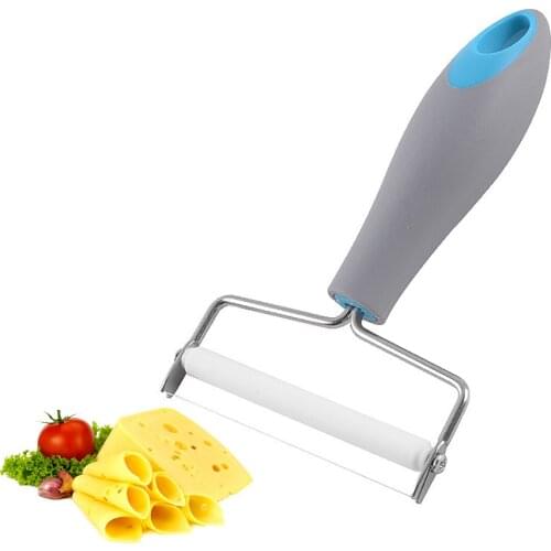Stainless Steel Cheese Slicer Butter Cutting Board Handle Plastic Cheese Cutter Knife Cooking Baking Tools Accessories