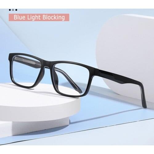 Blue Light Blocking Glasses Anti-Blue Ray Optical Eyeglasses Frame for Men and Women Full Rim Rectacgular Unisex Spectacles