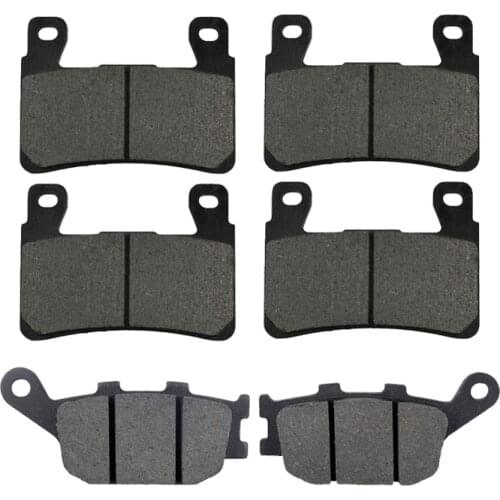 Motorcycle Front + Rear Brake Pads for Kawasaki ZX 6R (ZX 636 E/F) (ABS/Non ABS) (636cc) (2013-2016) ZX636 ZX6R LT296-296-174