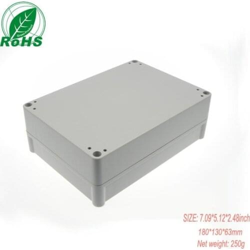Plastic waterproof enclosures plastic case panels enclosures junction box covers 180*130*63mm 1pcs/lot