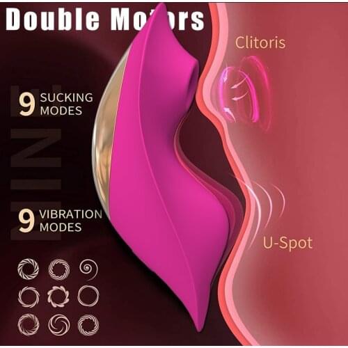 Wearable Sucking Vibrator APP Bluetooth Control Nipple Clitoris Stimulator Panties Invisible Vibrating Egg Sex Toys for Woman