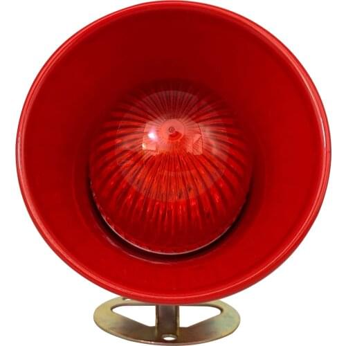Outdoor 30W 130db Industrial Horn Audible and Visual Alarm Annunciator for Safety Prompt with Warning Signal Beacon (Red)