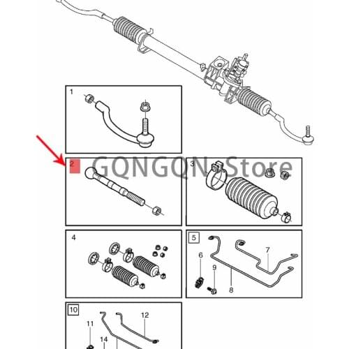 CAR steering rod S80 S60 2000-2014vol vov70 xc xc70 v70 s80 s60 Steering rod Steering gear outer ball joint Steering gear outer