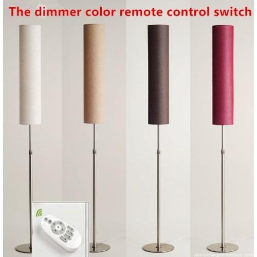 LED Floor lamp Nordic Lamp Remote Adjustable height 130-180 cm Stainless Steel Material and Garment Vertical indoor lighting
