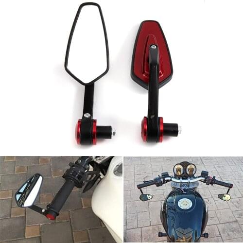 Universal Motorcycle Rear View Mirrors Bar End Side Mirror For Z800 Z900 ER6N ER6F FZ-09 MT-10 FZ-10 FJ-09 MT-25 FZ6 FZ8 GSXR600