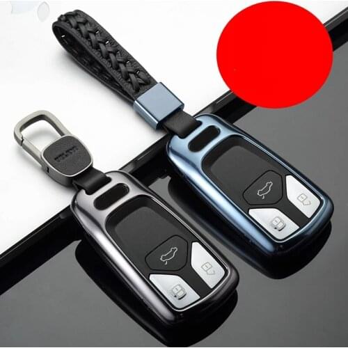 High quality Aluminum Alloy Car Key Case Cover Key Shell Holder For For Audi A4L Q7 2016 2017 2018 TT TTS