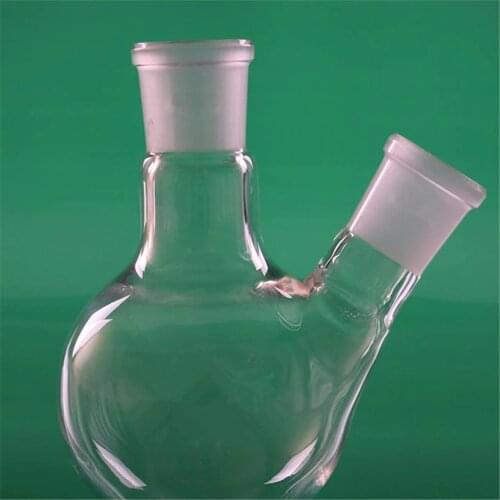 High quality 500ml,29/32,2-neck,Round bottom Glass flask,Lab Boiling Flasks,Double neck laboratory glassware