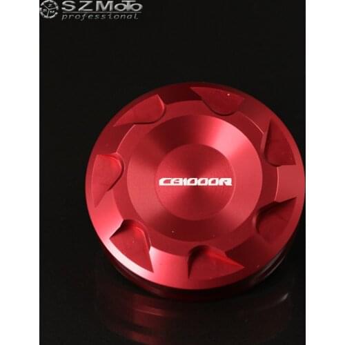 Rear Brake Fluid Reservoir Cover Cap For HONDA CB1000R CB 1000R 2010-2015 2014 Motorcycle Accessories CNC Green With Logo