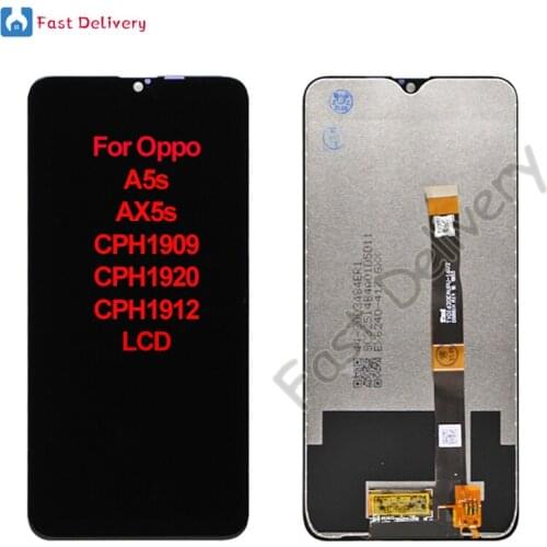 For OPPO A5s AX5s CPH1909 CPH1920 CPH1912 Pantalla LCD Display Panel Screen Digitizer Assembly Replacement Accessory 100% Tested