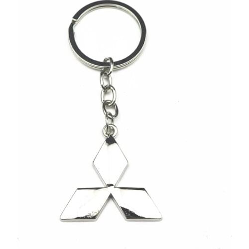 1PCS 3D Metal alloy Car Styling Fashion Keychain Key Chain Key Rings For Mitsubishi asx outlander xl 3 lancer pajero 4 l200