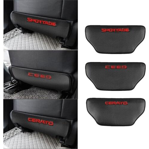 1pcs Car Seat Back Anti-Kick Cushion Pad Rear Seat Anti-Dirty Kick Pad for KIA sportage ceed cerato sportage Accessories