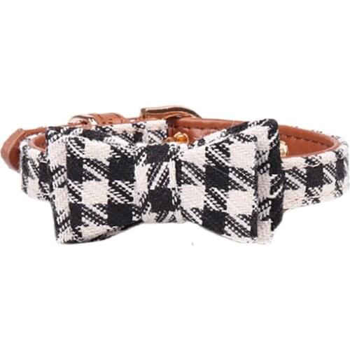 18PCS / LOT New British Style Dog Bow Collar Pet Bowtie Dog Cat Necklace Adjustable Strap