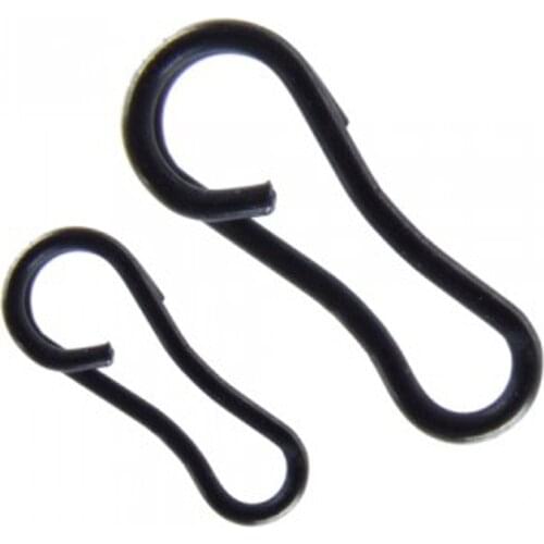 50 PCS/Pack Speed Links/Quick Kwik Clips Matt Black Color Carp Fishing Terminal End Tackle