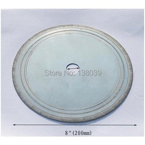 8 inch 200mm diamond notched rim cutting blades for lapidary jades gemstone 10 pieces a pack