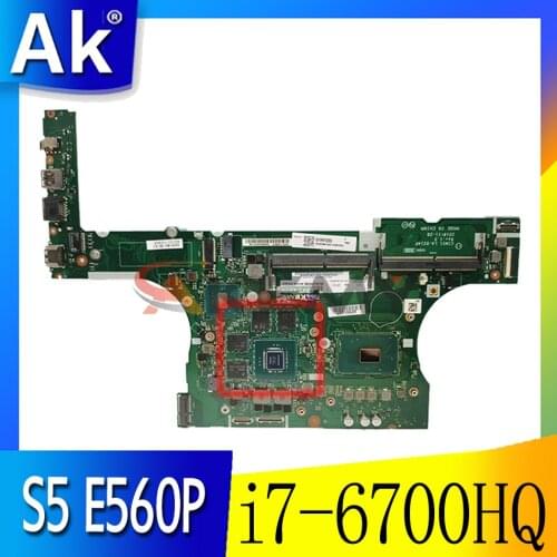 Akemy BIMS1 LA-D214P FRU 01AW244 laptop motherboard For lenovo thinkpad S5 E560P 15.6 Inch GTX960M+HD 530 SR2FQ i7-6700HQ