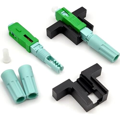 UNIKIT Fixed-length Block LX58 Single-Mode SC UPC APC Fast Connector FTTH Tool 58mm Connector Quick Connector 100/200Pcs Lot