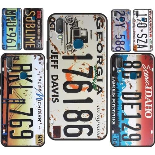 Retro Funny License Plate Case For Vivo Y11 2019 V17 Neo V20 SE Y1S Y12 Y17 Y19 Y20 V11 i Y30 Y50 Y70 Y91C Coque