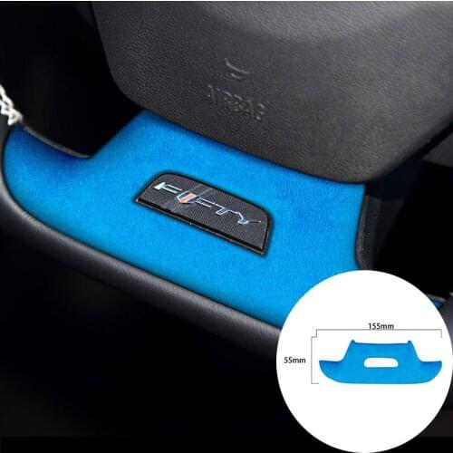 For Chevrolet Camaro 2016-2020 Alcantara Suede Wrap Car Steering Wheel Panel Strip Cover Trim Sticker Internal Accessories