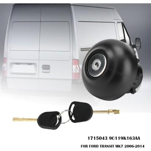 For Ford Transit Mk7 2006 2007 2008 - 2014 Anti Theft Diesel Fuel Tank Filler Cap Cover Lock With 2 Keys Kit 1715043 9C119K163AA