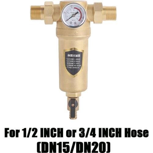 House Water Prefilter Sediment Filter for Hose Flushable Reusable Outdoor