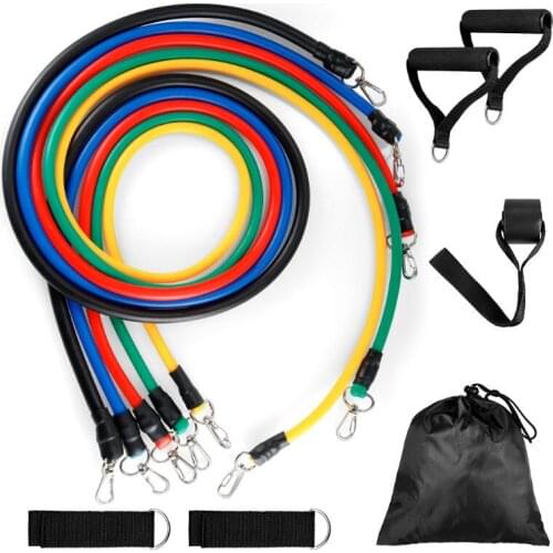 Fitness Rally 11 Sets Of Multi-Functional Muscle Yoga Training Rope Strength Training Resistance Band Muscle Elastic Band