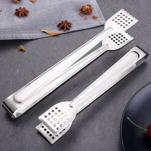 BBQ Tools Stainless Steel Food Tongs Non-Stick Bread Clip Pastry Clamp Barbecue Tongs Kitchen Utensils Cooking Kitchen Accessori