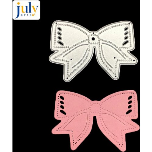 Julyarts 68*50mm Cutting Dies Embossing Stencils Scrapbooking Photo Album DIY Decorative Die Bow-knot Shape Metal Cut Dies