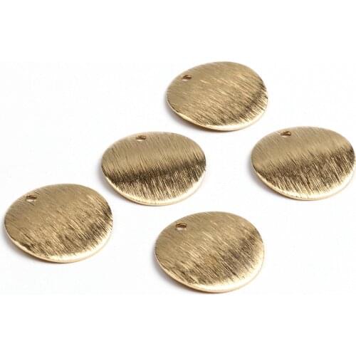 Brass Textured Charms, Raw Brass Earrings Finding,Raw Brass Pendant,Round Shaped Earrings Brass Charm,15.5mm-RB1165