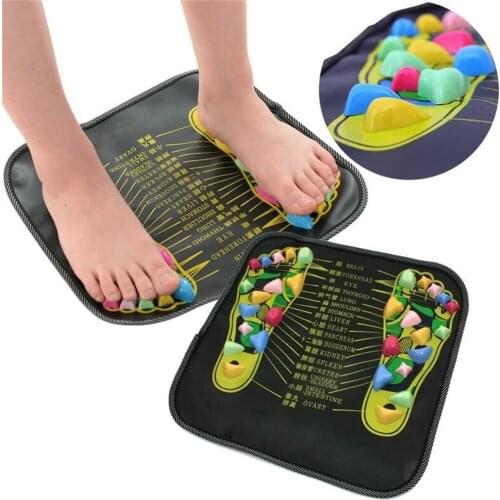 Foot Massager Mat Convenient Foot Massage Cushion Acupoint Physical Therapy Massage Foot Pad Acupuncture Cobblestone Foot Reflex