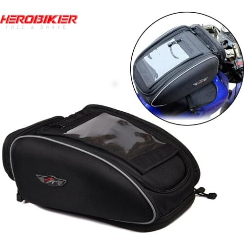 HEROBIKER Motorcycle Bag Mochila Maletas Motorbike Black Bolso Motocicleta Magnetic Oil Fuel Tank Bags Motos Waterproof Luggage