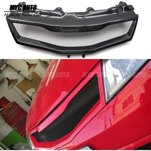 For Honda Civic FN2 TYPE R 2006 2007 - 2012 Real Carbon Fiber Front Grille Car Accessories