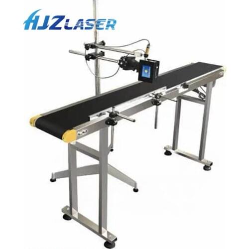 Top Quality Portable Handheld Inkjet Printers Machine for Expiry Date with conveyor belt and sensor for mass production