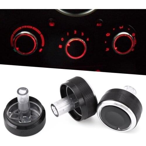 Aluminum alloy air conditioning knob AC Knob Car Air Conditioning heat control Switch knob for Mazda 2 M2 2007-2014