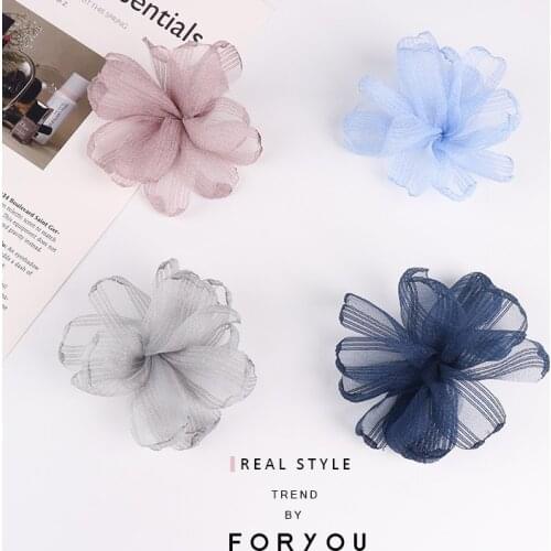 Large-size cloth handicraft yarn 3D flower accessories DIY hairdressing shoes, clothing flower accessories, hairpin materials