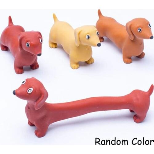 Funny Pug Dog Dachshund Toy Squeezing Fidget Sensory Toy Autism Needs Squishy Stress Relieve Toy For Adult Child