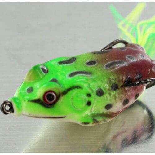 1 Pcs Frog Lure Soft Lures Artificial Fishing Bait Topwater Wobbler Bait for Pike Snakehead Article Gear Fishing Accessories