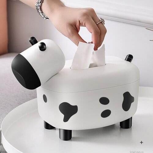 2 in 1 Dual Purpose Calf-Shaped Tissue Box Holder Toothpick Box Home Living Room Dining Room Office Desktop Tissue Container