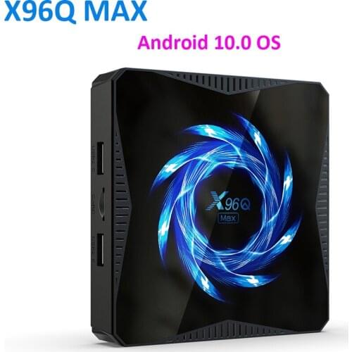 20pcs /lot X96Q MAX Smart TV Box Android 10.0 4GB RAM 32/64GB ROM Allwinner H616 2.4G/5.0G WiFi BT5.0 4K HDR Media Player