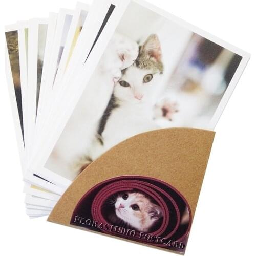 28PCS/lot New cute cartoon cat series of postcards group/greeting card / gift cards / Zakka office stationery retail