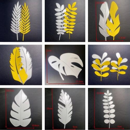 BIG LEAVES Scrapbook Metal Cutting Dies For Scrapbooking Stencils DIY Paper Album Cards Making Embossing Die Cut CRAFT Cutter