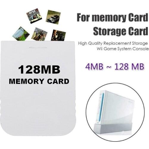 4M / 128M Practical Memory Card For Nintendo Wii Gamecube GC NGC Game White HK Memory Cassette Accessories For Nintendo Wii NGC