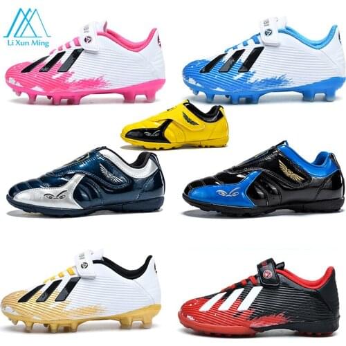 New Summer Anti-skid Breathable Parent-child Trend Crack-resistant Flexible Outdoor Training Football Shoes For Boys And Girls