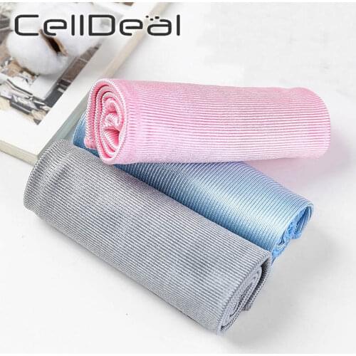 Soft Microfiber Towel Car Cleaning No Trace Absorbable Window Car Rag Cleaning Towel Kitchen Mirror Cleaning Wipe Glass Cloth