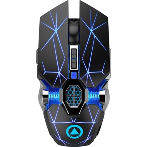 2.4G Wireless Gaming Mouse Rechargeable Silent Mouse LED Backlit USB 1600DPI Optical Ergonomic Mouse Gamer Desktop For PC Laptop