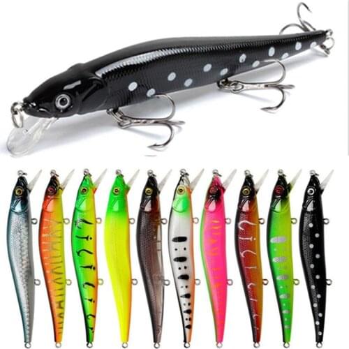 New 1PCS Minnow Fishing Lure 11.5cm 13.9g Hard Artificial Bait 3D Eyes Floating Crankbait Wobblers Japan Fish Pesca FD84